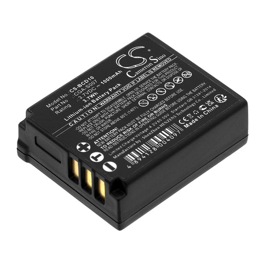 Replacement Battery for Panasonic Lumix DMC-TZ1EG-S – Camera – 1000mAh / 3.7V
