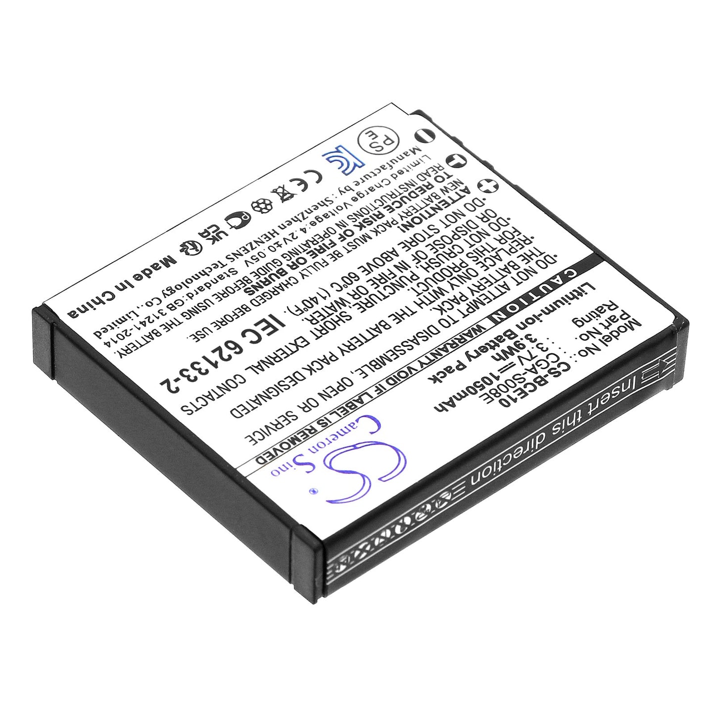 Replacement Battery for Leica  C-LUX 2 – Camera – 1050mAh/3.9Wh / 3.7V