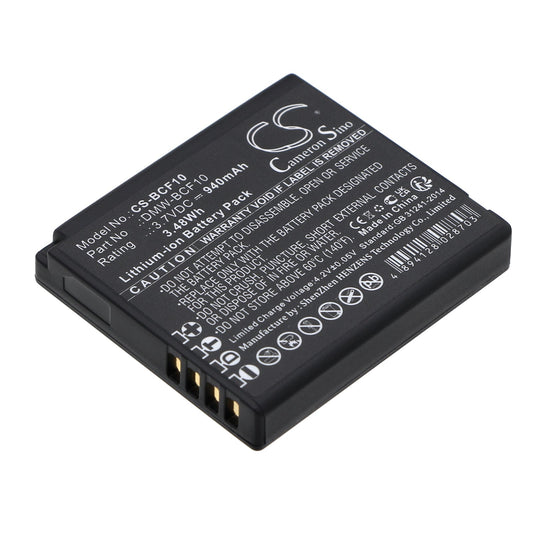 Replacement Battery for Panasonic  Lumix  DMC-FS4K – Camera – 940mAh / 3.48Wh / 3.7V