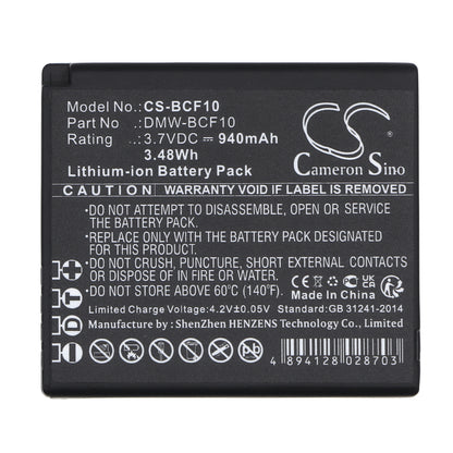 Replacement Battery for Panasonic Lumix DMC-FP8 – Camera – 940mAh / 3.7V