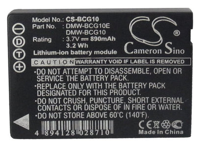 Replacement Battery for Leica  V-Lux 20 – Camera – 890mAh/3.29Wh / 3.7V