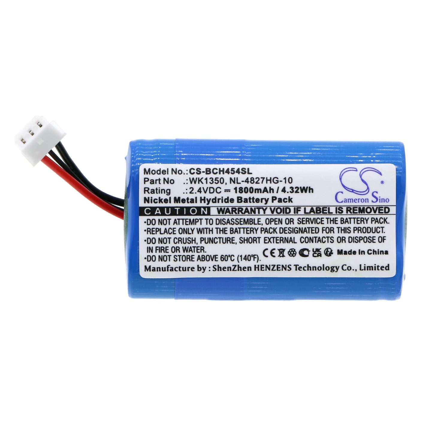 Replacement Battery for Bosch  Integrus Pocket – Wireless Headset – 1800mAh / 4.32Wh / 2.4V