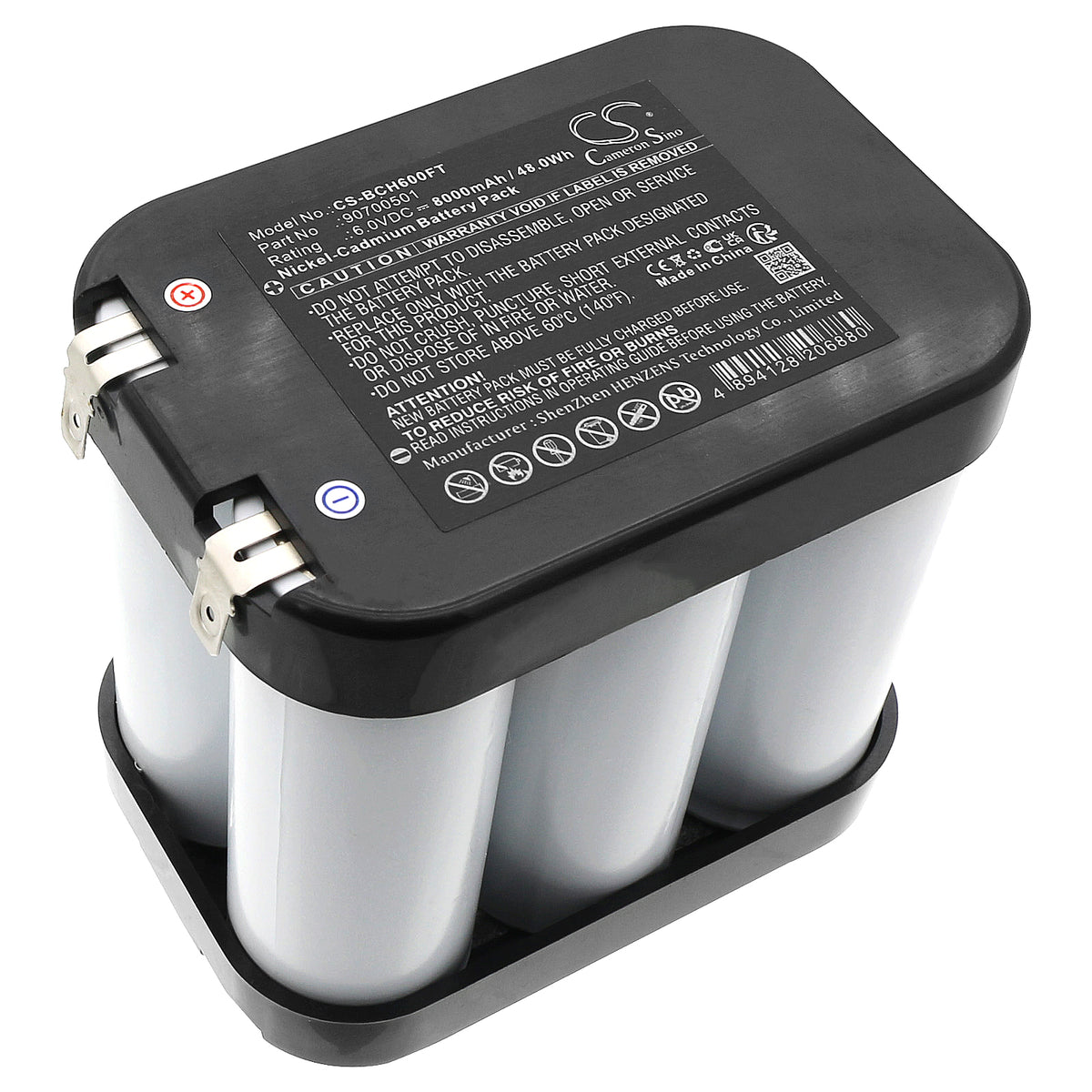 Replacement Battery for Bosch Eisemann Halo 6 – Flashlight – 8000mAh / 6V