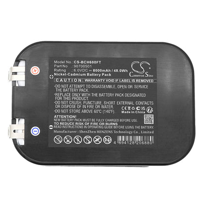 Replacement Battery for Bosch Eisemann Halo 6 – Flashlight – 8000mAh / 6V