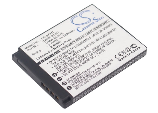 Replacement Battery for Panasonic Lumix DMC-FP1 – Camera – 690mAh / 3.7V - image 1