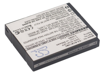 Replacement Battery for Panasonic  Lumix DMC-FT5 – Camera – 950mAh/3.52Wh / 3.7V