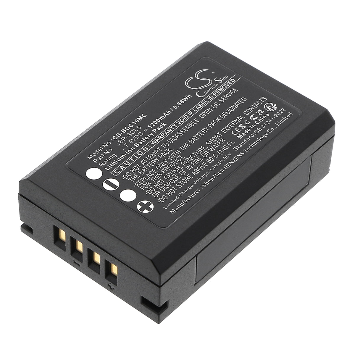 Replacement Battery for Leica M10 – Camera – 1200mAh / 7.4V