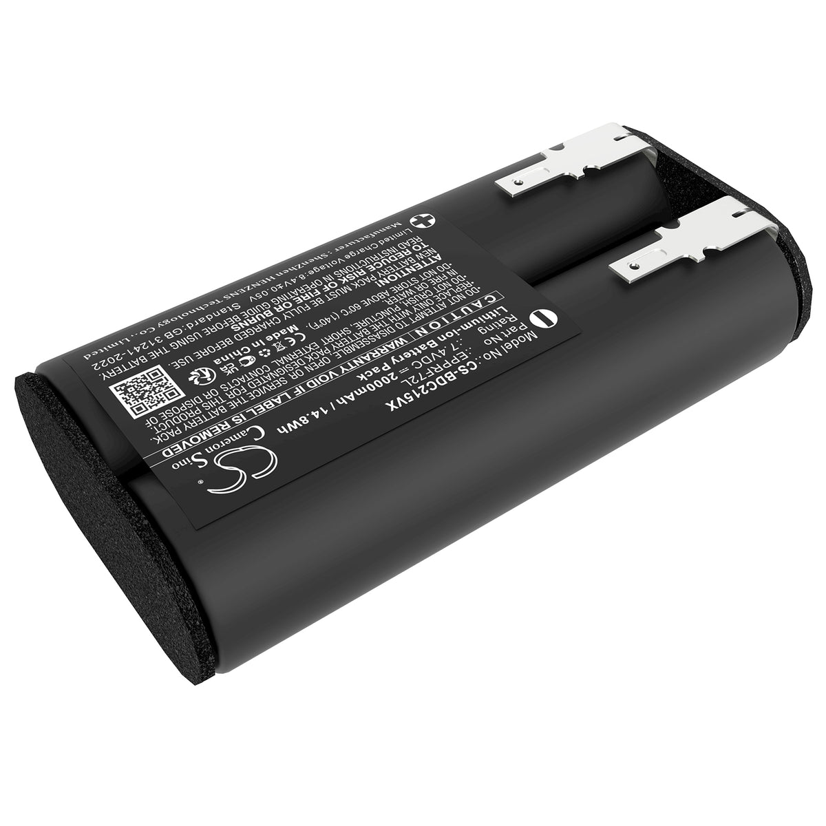 Replacement Battery for Black+Decker BDCD8GPA-QW – Vacuum – 2000mAh / 7.4V