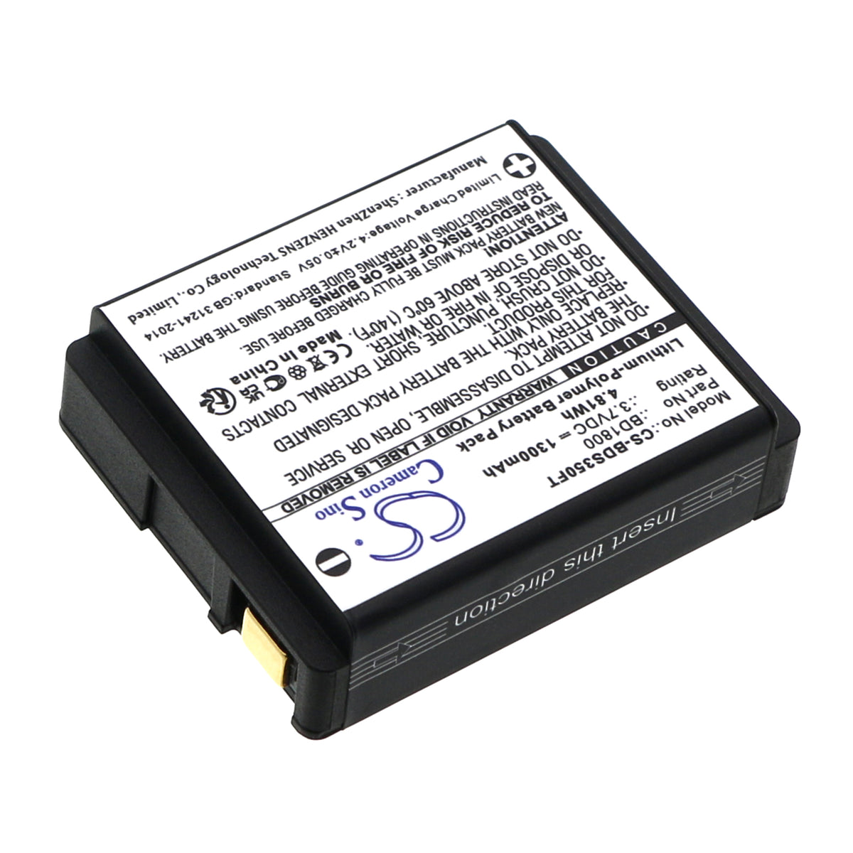 Replacement Battery for Nitecore | Coast | Black Diamond UT27 – Flashlight – 1300mAh / 3.7V