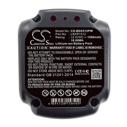 Replacement Battery for Black & Decker BDCDD12 – Power Tool – 1500mAh / 12V