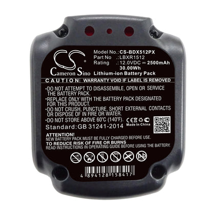 Replacement Battery for Black & Decker BDCDD12 – Power Tool – 2500mAh / 12V