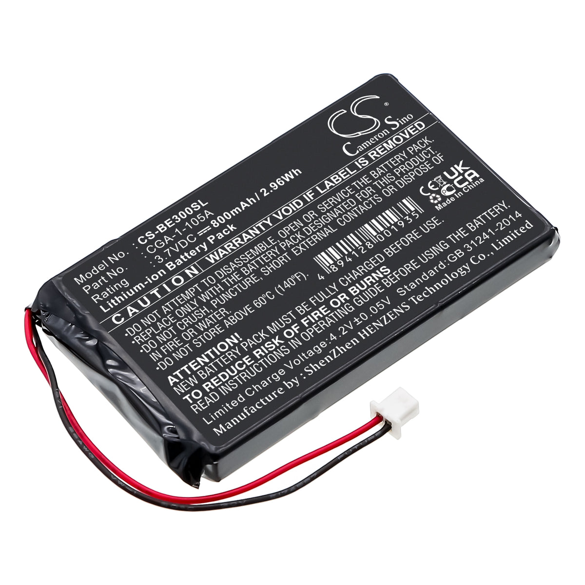 Replacement Battery for Casio Cassiopeia BE-300 – PDA, Pocket PC – 800mAh / 3.7V