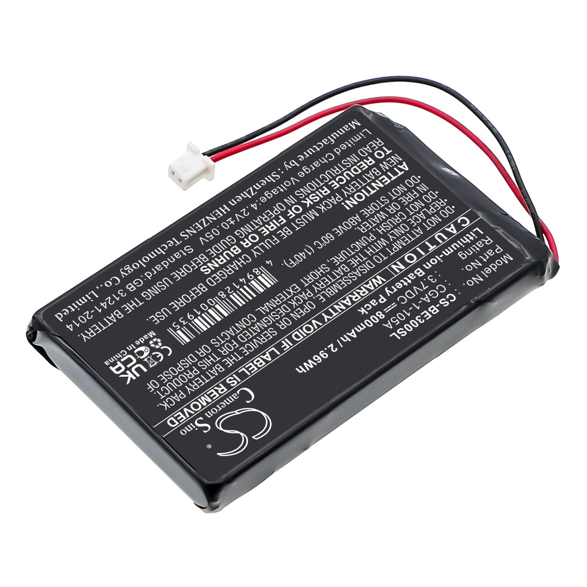 Replacement Battery for Casio Cassiopeia BE-300 – PDA, Pocket PC – 800mAh / 3.7V