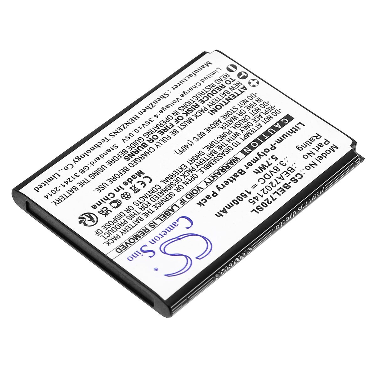 Replacement Battery for Bea-fon SL720 – Mobile, SmartPhone – 1500mAh / 3.8V