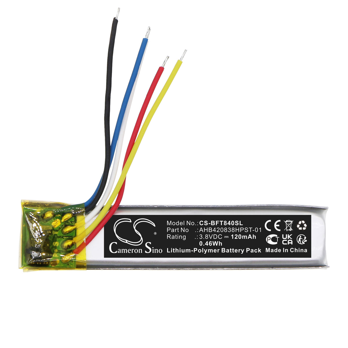 Replacement Battery for Bose Frames Alto – 3D Glasses – 120mAh / 3.8V