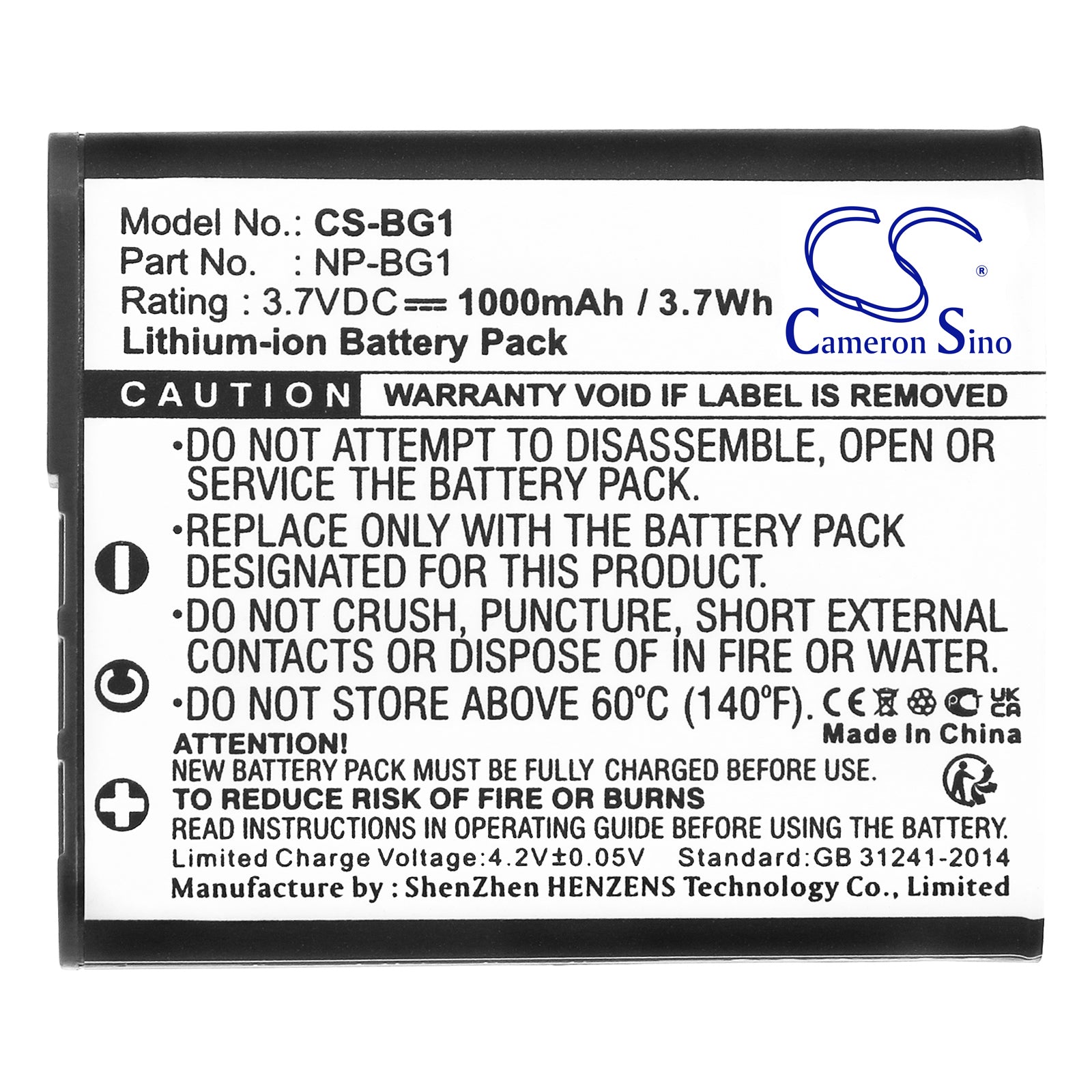 Replacement Battery for Sony Cyber-shot DSC-T20/B – Camera – 1000mAh / 3.7V - image 3