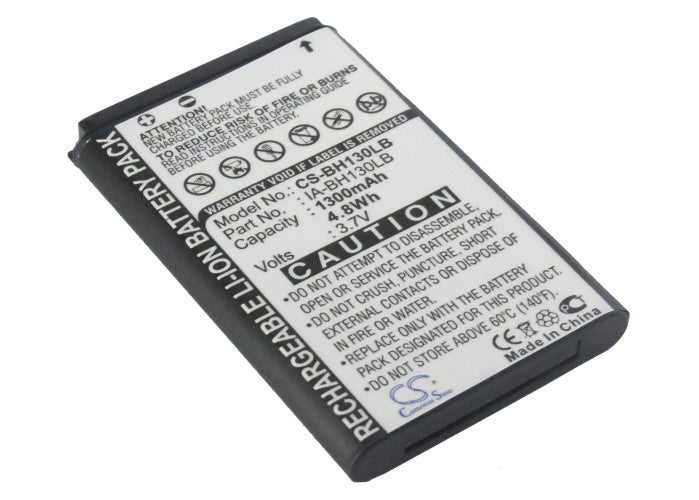 Replacement Battery for Samsung  
HMX-U20 – Camera – 1300mAh/4.8Wh / 3.7V