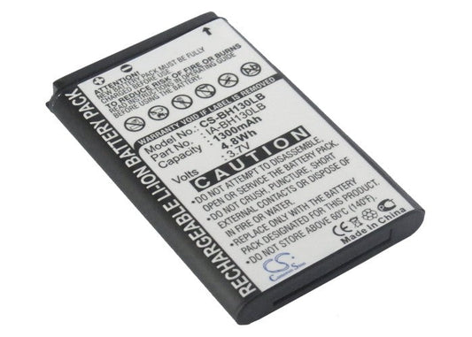 Replacement Battery for Samsung  
HMX-U20 – Camera – 1300mAh/4.8Wh / 3.7V