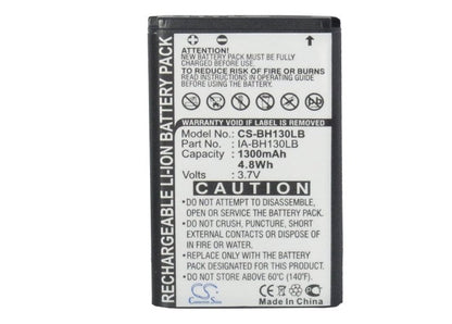 Replacement Battery for Samsung  
HMX-U20 – Camera – 1300mAh/4.8Wh / 3.7V