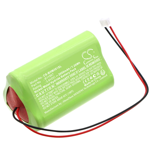 Replacement Battery for Bacharach Medigas PM 3010 N2O Monitor – Equipment, Survey, Test – 2000mAh / 3.6V