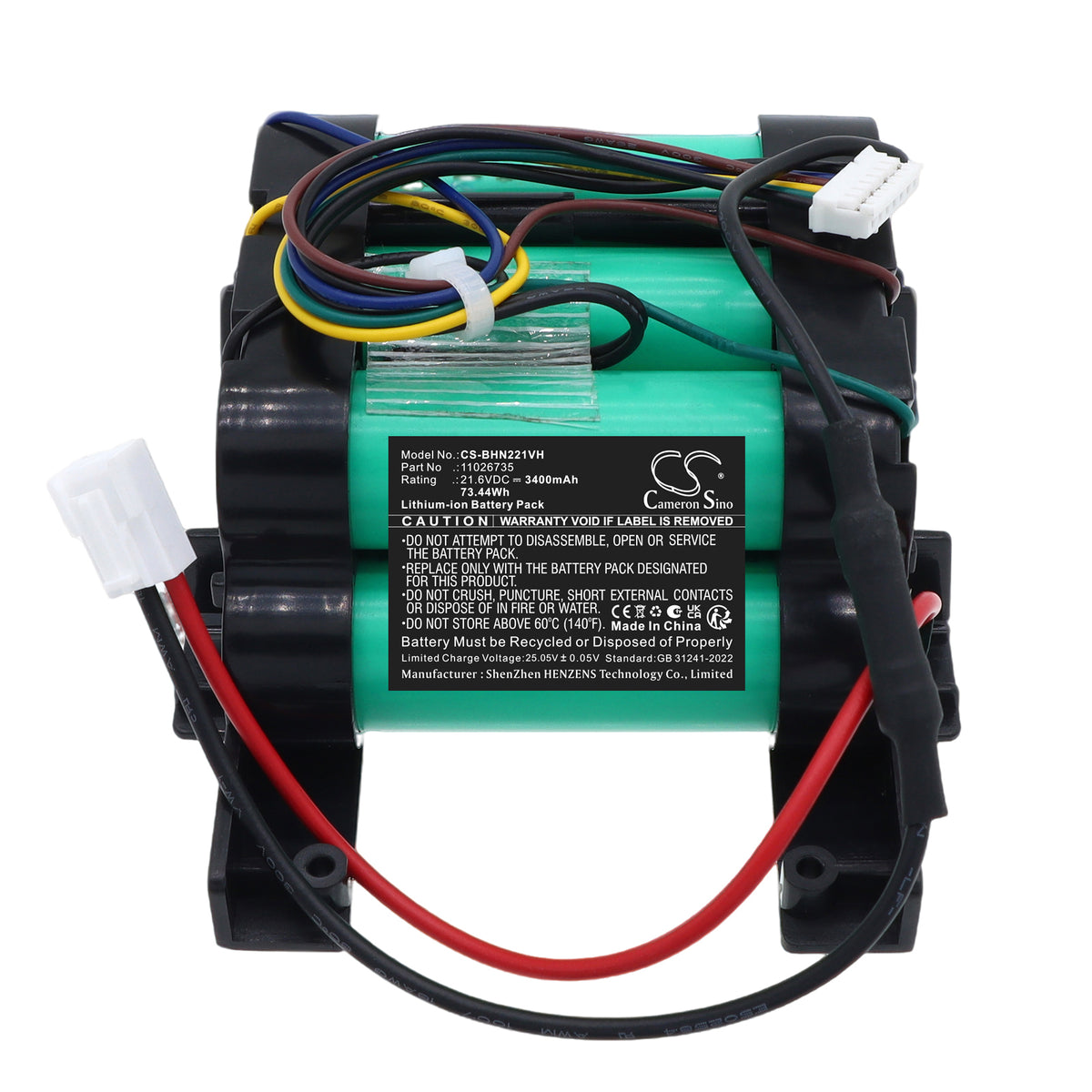 Replacement Battery for Bosch BBHL2214TW – Vacuum – 3400mAh / 21.6V