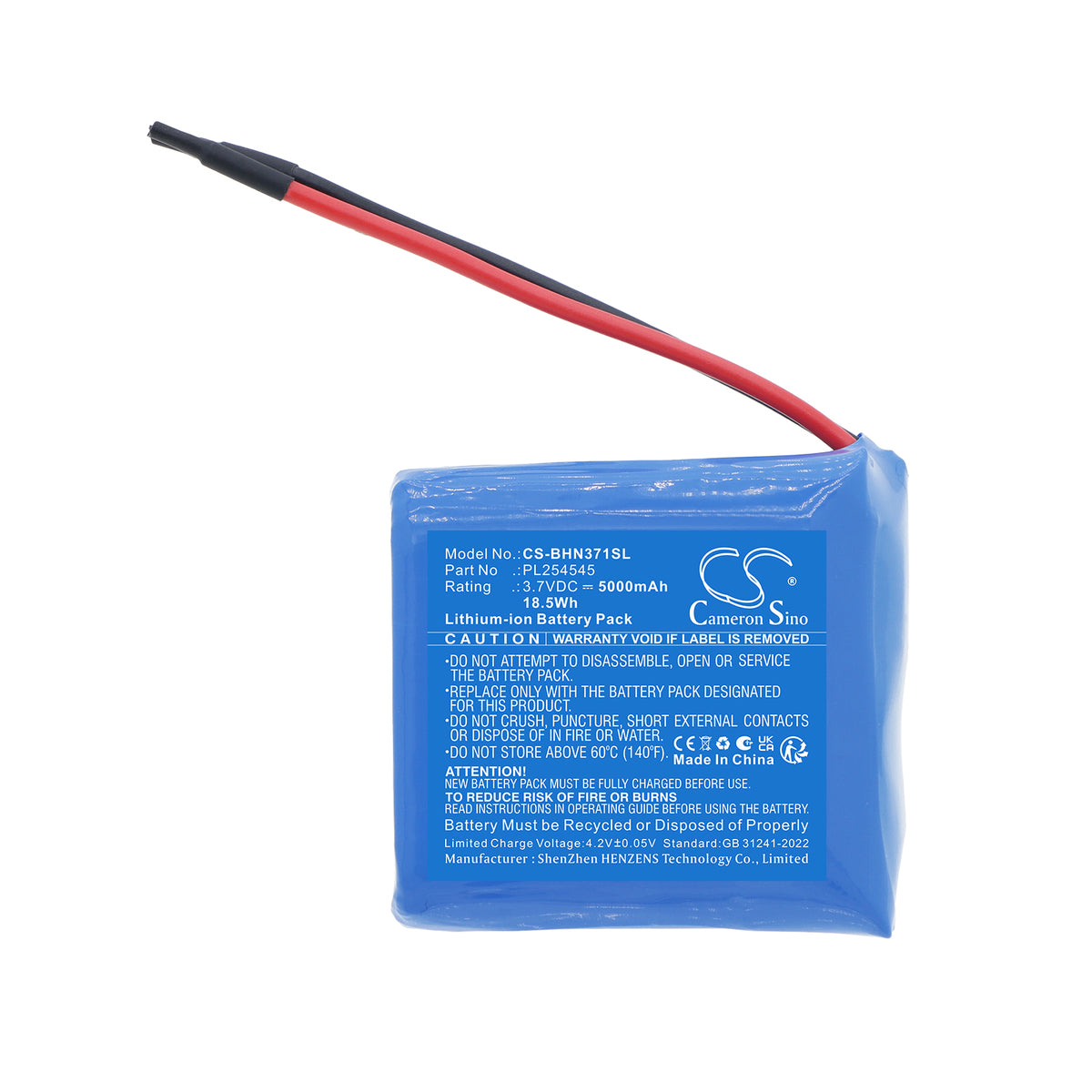 Replacement Battery for Browning 3717805 – Flashlight – 5000mAh / 3.7V