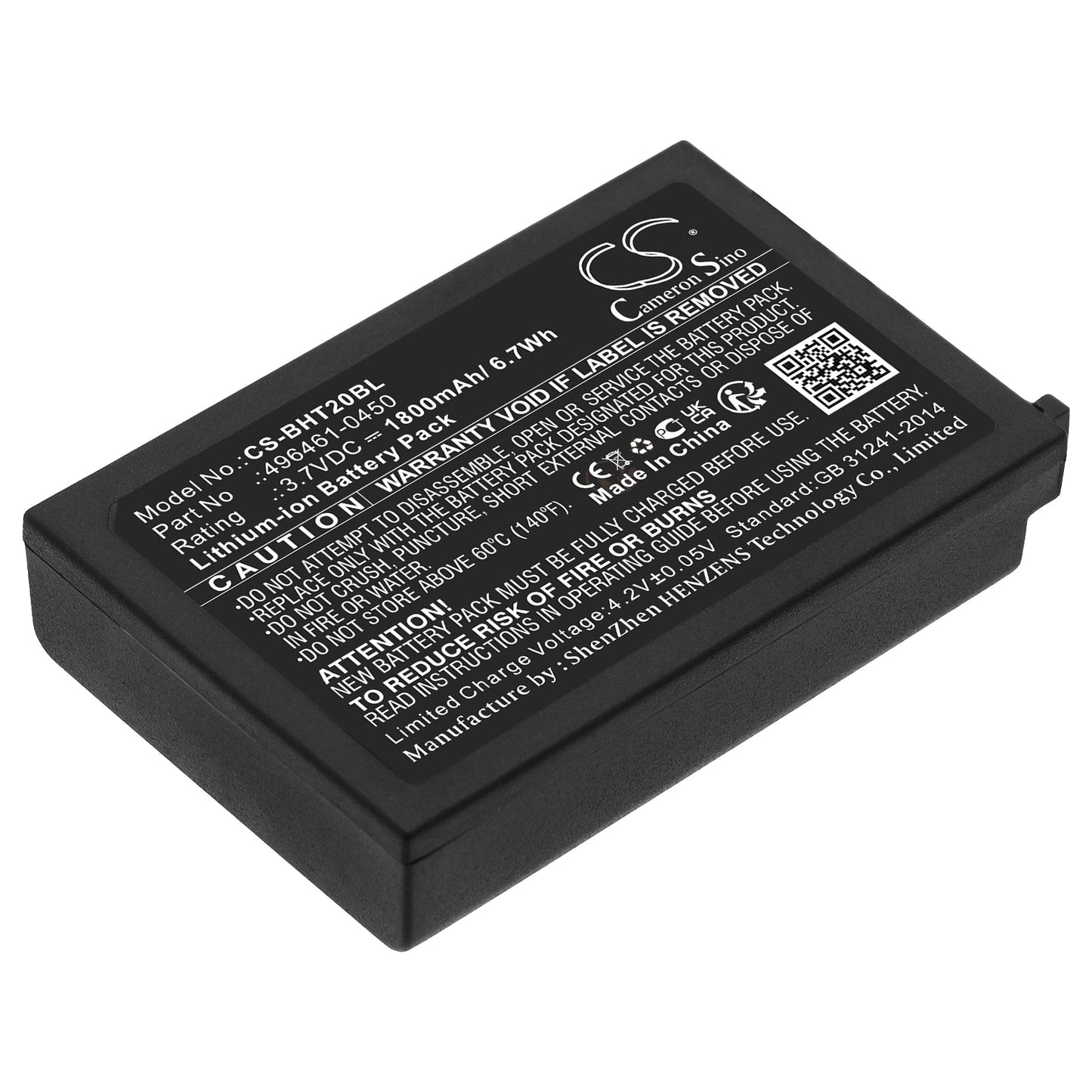 Replacement Battery for Denso  BHT-1306B – Barcode Scanner – 1800mAh / 6.66Wh / 3.7V
