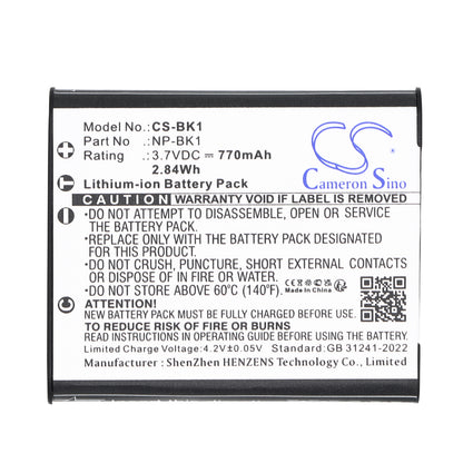 Replacement Battery for Sony CyberShot DSC-S750 – Camera – 770mAh / 3.7V