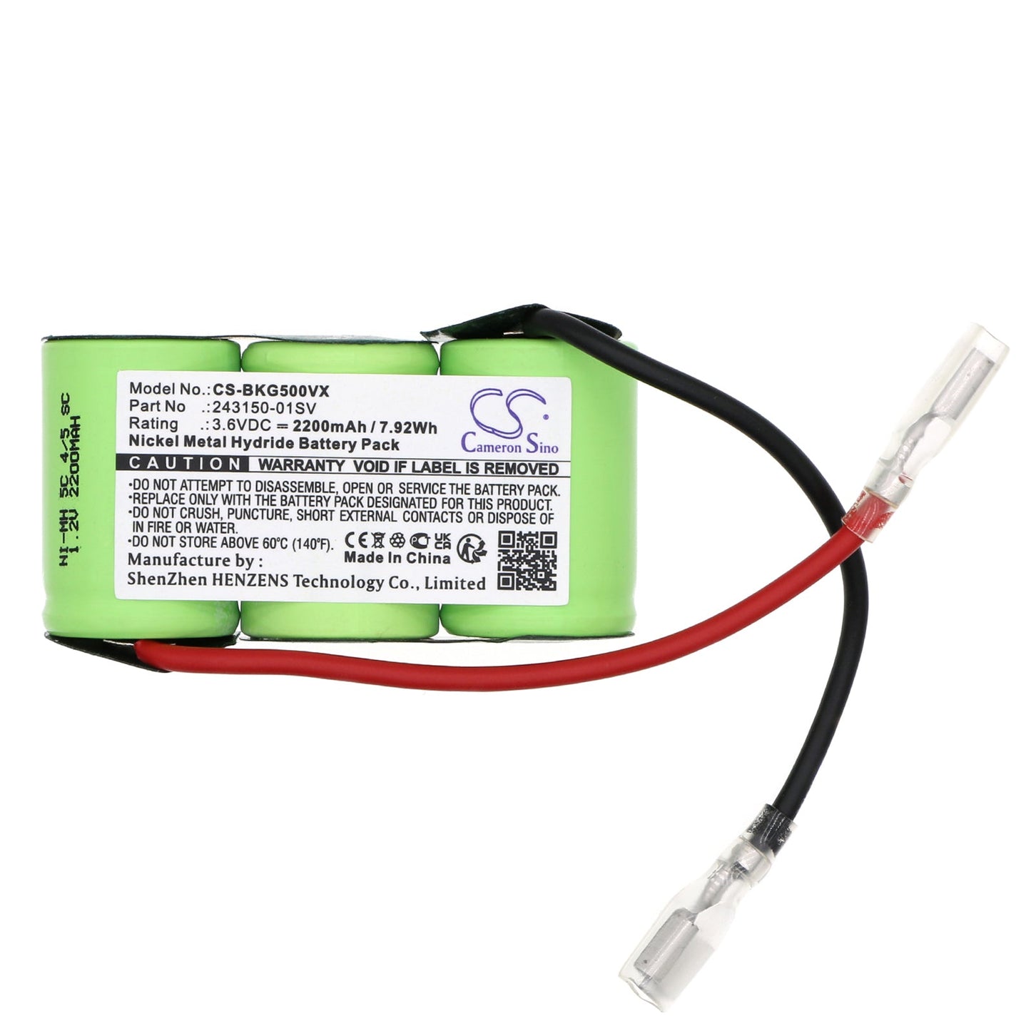 Replacement Battery for Black&Decker  GS500 – Vacuum – 2200mAh / 7.92Wh / 3.6V