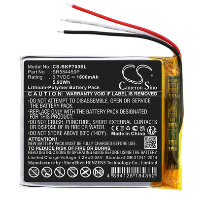 Replacement Battery for Becker Transit 7SL EU – GPS, Navigator – 1600mAh / 3.7V - image 3