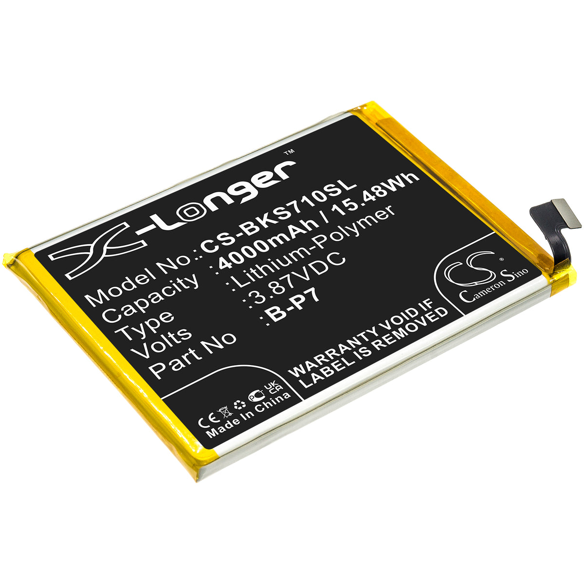 Replacement Battery for Vivo S7e – Mobile, SmartPhone – 4000mAh / 3.87V