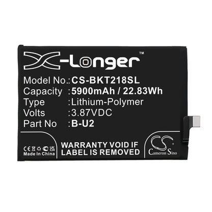 Replacement Battery for Vivo T2x – Mobile, SmartPhone – 5900mAh / 3.87V