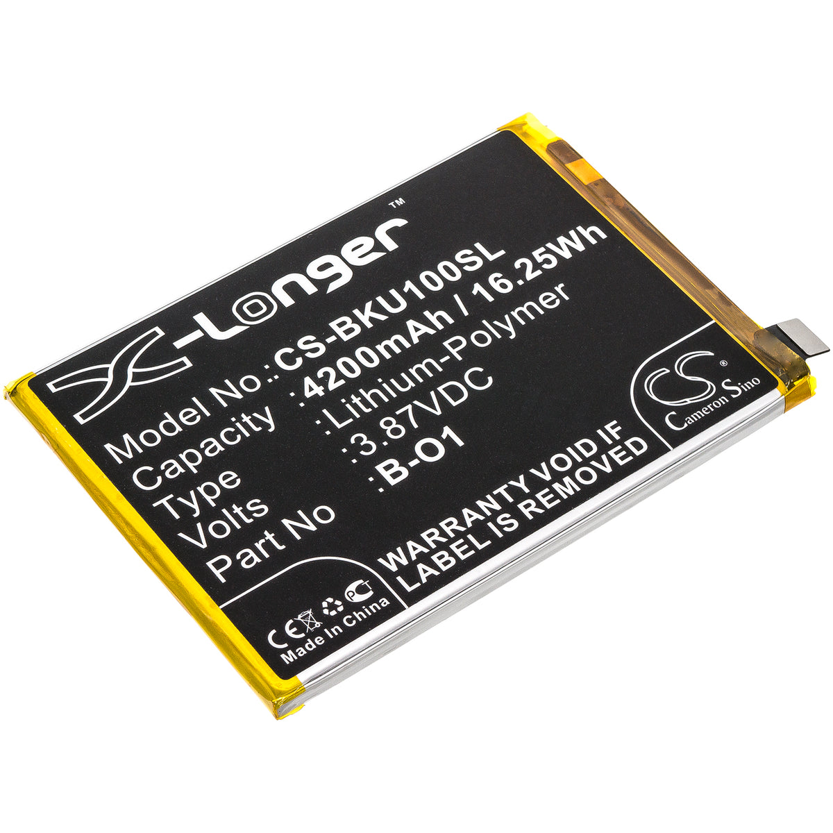 Replacement Battery for Vivo iQOO U1 – Mobile, SmartPhone – 4200mAh / 3.87V