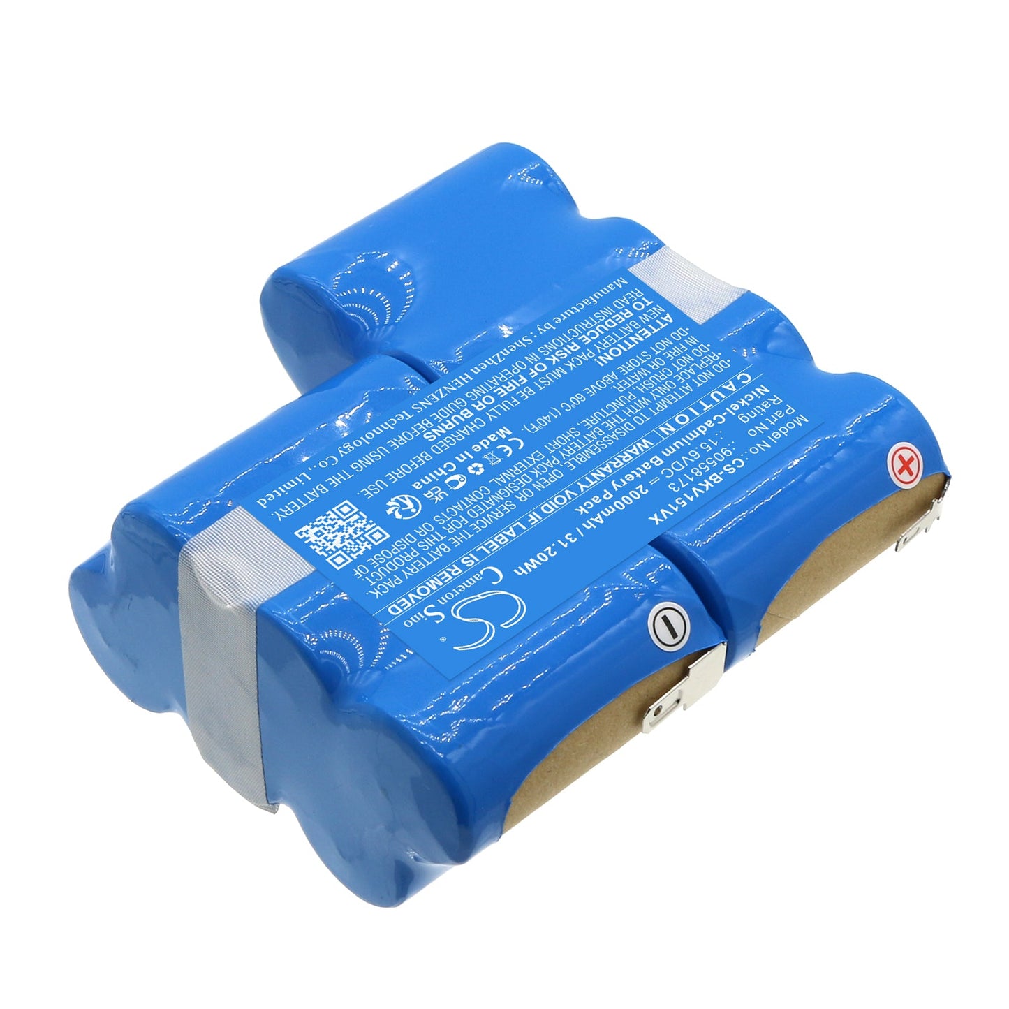 Replacement Battery for Black&Decker  15.6V DustBuster – Vacuum – 2000mAh / 31.2Wh / 15.6V