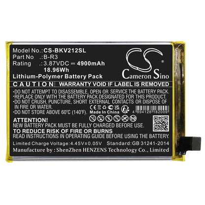 Replacement Battery for Vivo T1x – Mobile, SmartPhone – 4900mAh / 3.87V
