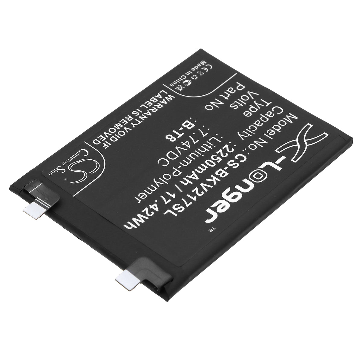 Replacement Battery for Vivo iQOO 9 Pro – Mobile, SmartPhone – 2250mAh / 7.74V
