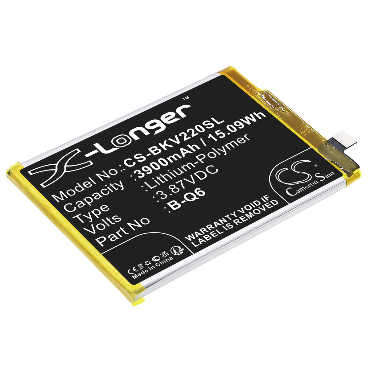Replacement Battery for Vivo V21e – Mobile, SmartPhone – 3900mAh / 3.87V