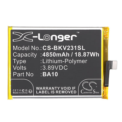 Replacement Battery for VIVO  V2310 – Mobile, SmartPhone – 4850mAh / 18.87Wh / 3.89V