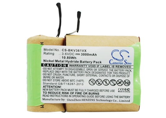 Replacement Battery for Black&Decker V3610 – Vacuum – 3000mAh / 3.6V