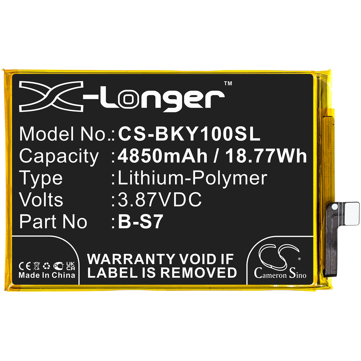 Replacement Battery for Vivo Y01 – Mobile, SmartPhone – 4850mAh / 3.87V