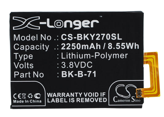 Replacement Battery for BBK VIVO Y18 – Mobile, SmartPhone – 2250mAh / 3.8V