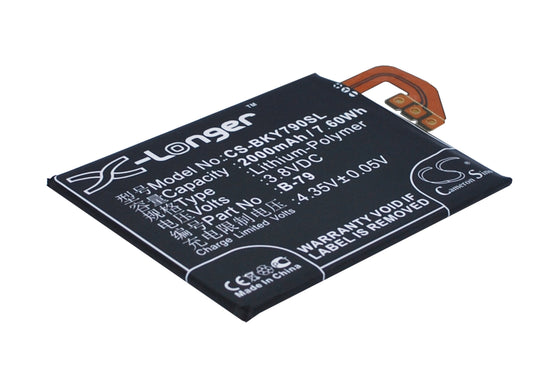 Replacement Battery for BBK VIVO Y29 – Mobile, SmartPhone – 2000mAh / 3.8V