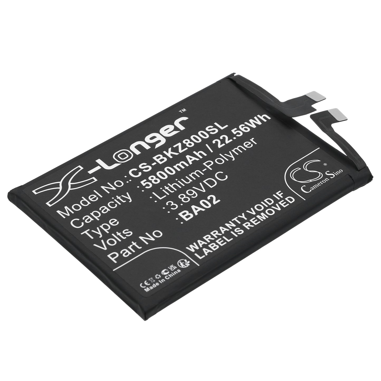 Replacement Battery for Vivo IQOO Z8X – Mobile, SmartPhone – 5800mAh / 3.89V - image 1