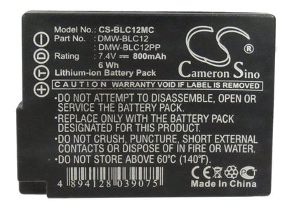 Replacement Battery for Leica  Leica Q – Camera – 800mAh / 5.92Wh / 7.4V