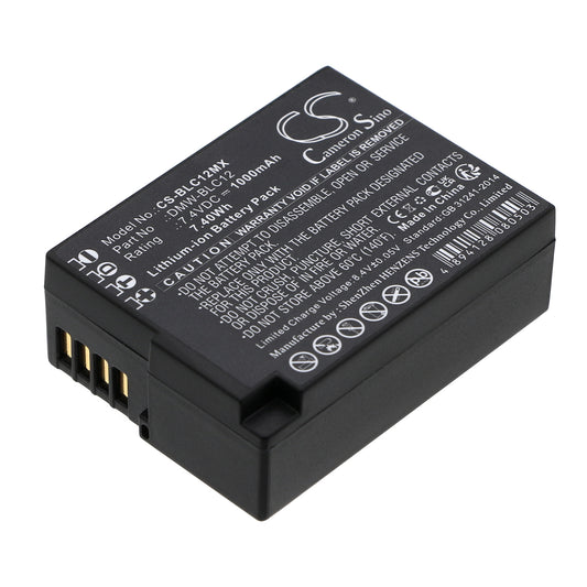 Replacement Battery for Panasonic | Sigma | Leica Lumix DMC-GH2 – Camera – 1000mAh / 7.4V
