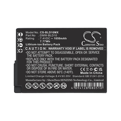 Replacement Battery for Panasonic Lumix DMC-GF2 – Camera – 1050mAh / 7.4V