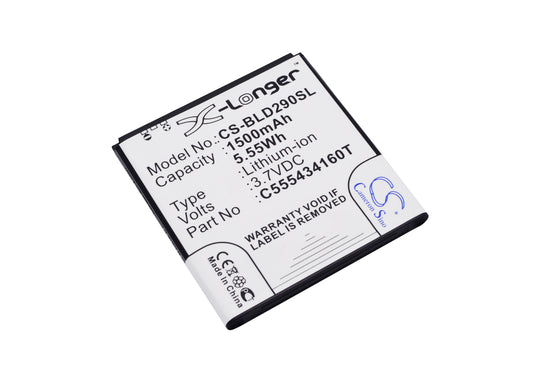 Replacement Battery for BLU AMOUR – Mobile, SmartPhone – 1500mAh / 3.7V