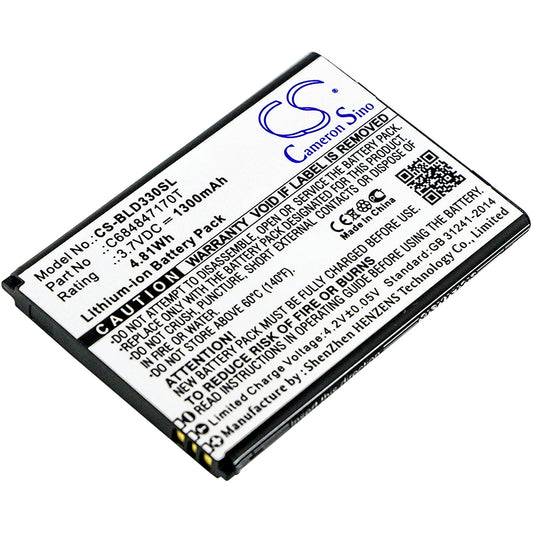 Replacement Battery for BLU Dash Music II – Mobile, SmartPhone – 1300mAh / 3.7V