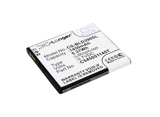 Replacement Battery for BLU Dash JR TV – Mobile, SmartPhone – 1450mAh / 3.7V