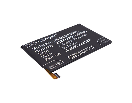 Replacement Battery for BLU Studio X – Mobile, SmartPhone – 2100mAh / 3.8V